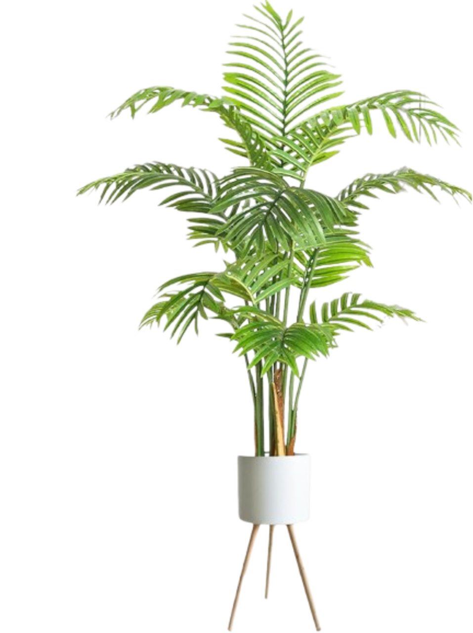 Faux Trees Indoor with White Planter - Tall Artificial Plants Indoor - Fake Large Floor Plants for Home Decor Indoor